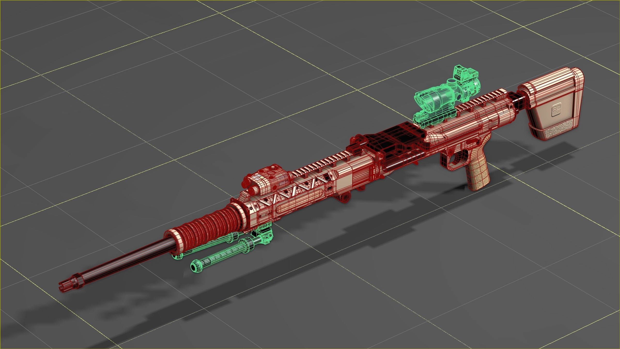 Ohio ordinance Works REAPR Low-poly 3D model_3