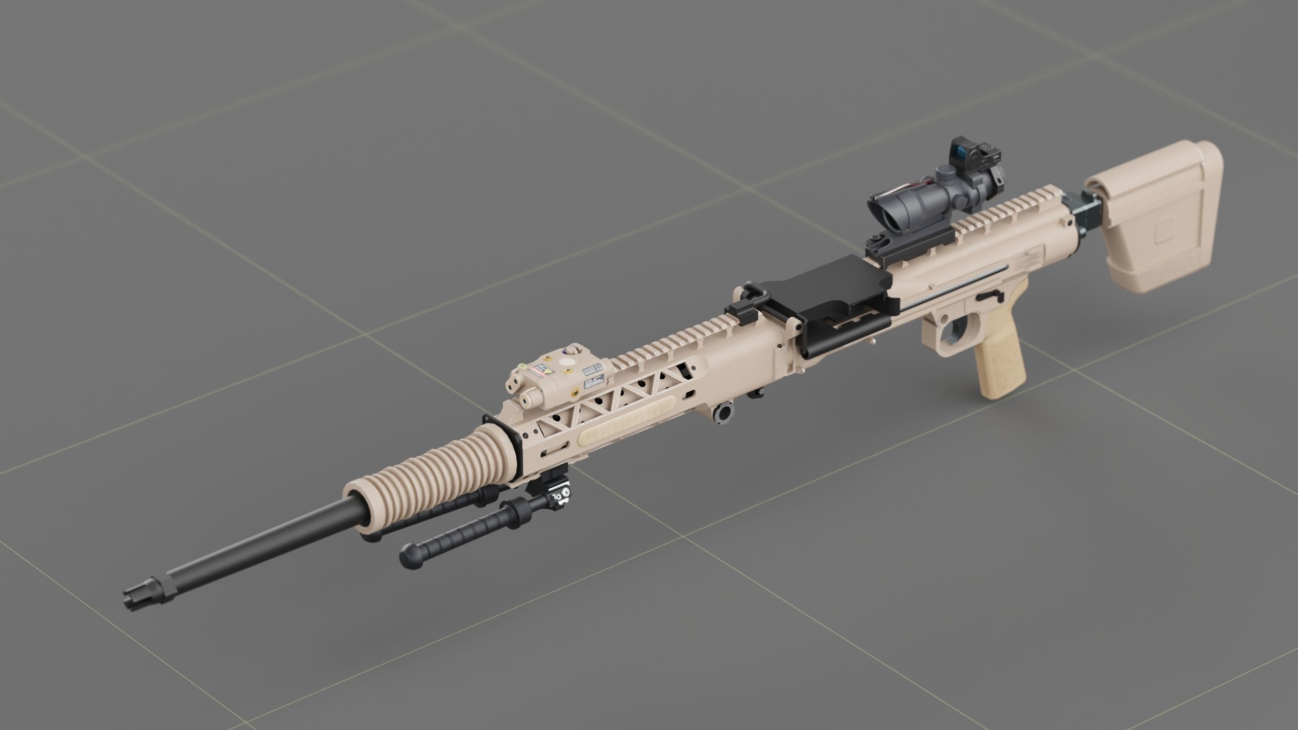 Ohio ordinance Works REAPR Low-poly 3D model_22