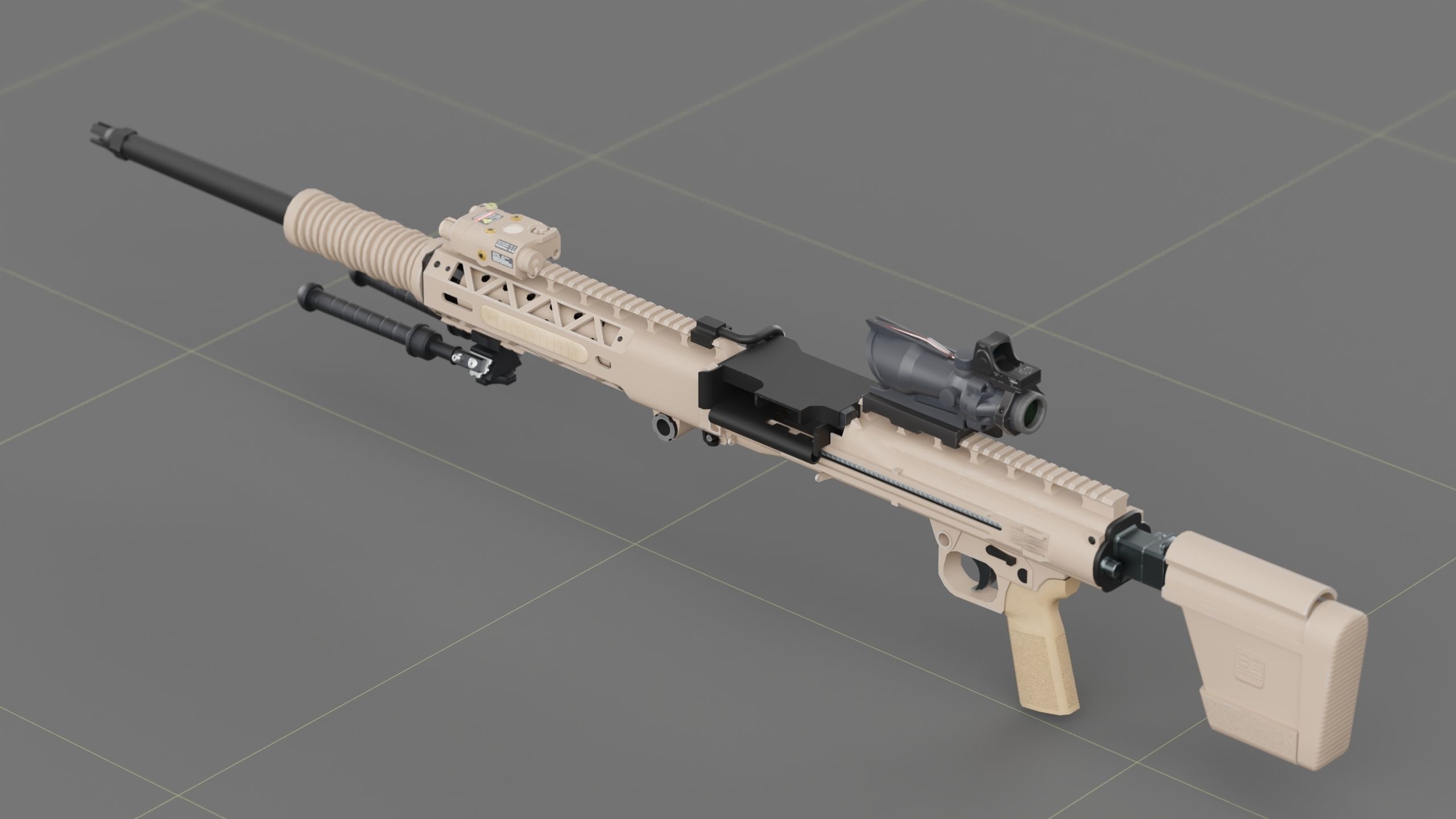 Ohio ordinance Works REAPR Low-poly 3D model_23