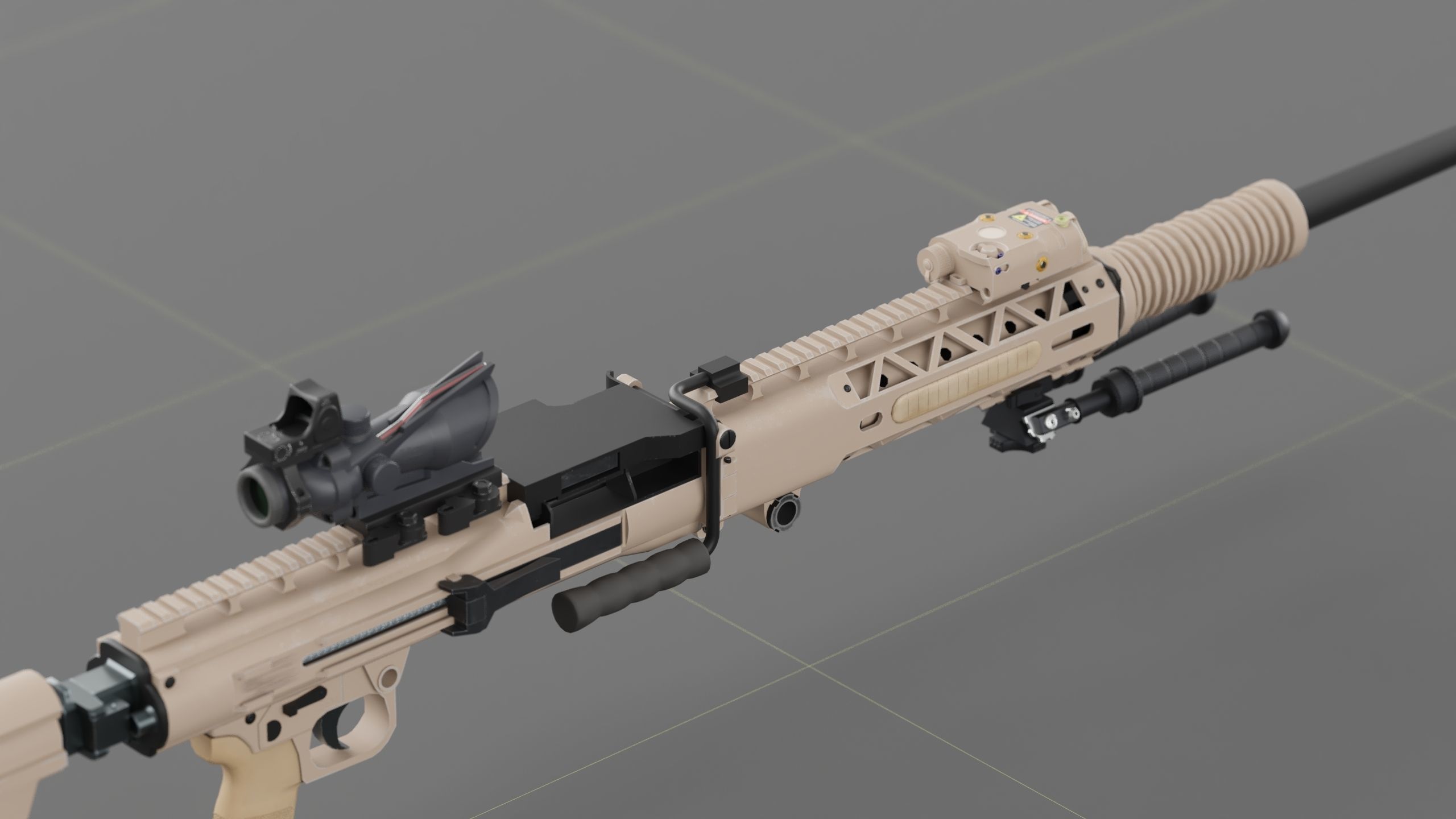 Ohio ordinance Works REAPR Low-poly 3D model_24