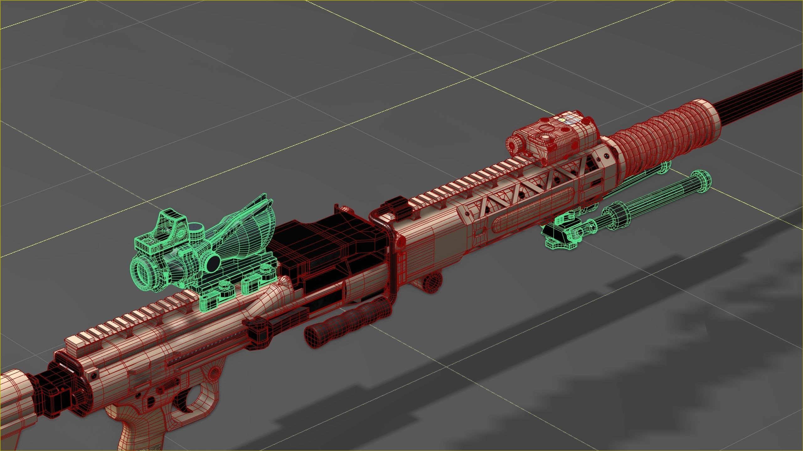 Ohio ordinance Works REAPR Low-poly 3D model_9