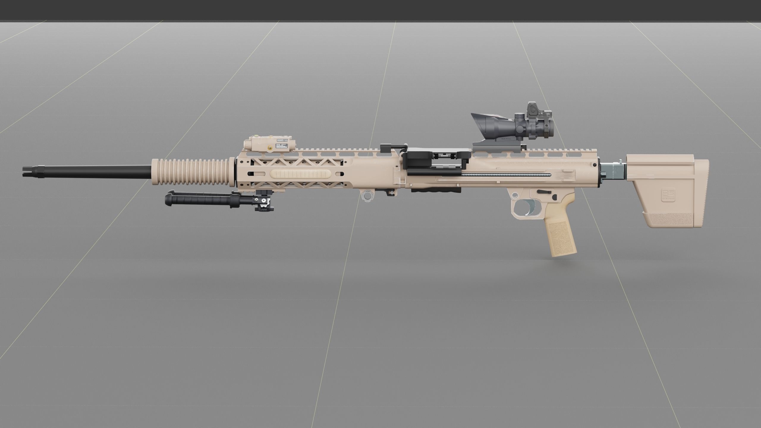 Ohio ordinance Works REAPR Low-poly 3D model_30