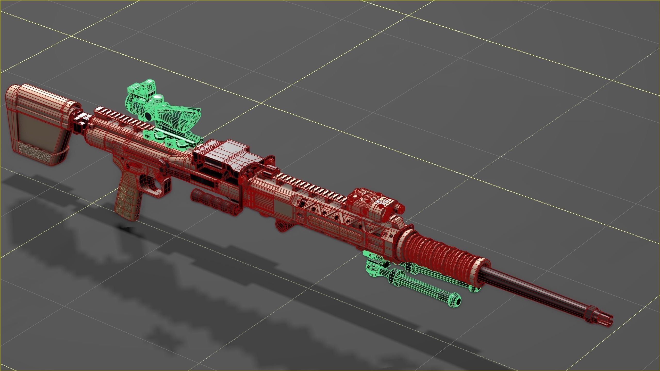 Ohio ordinance Works REAPR Low-poly 3D model_11