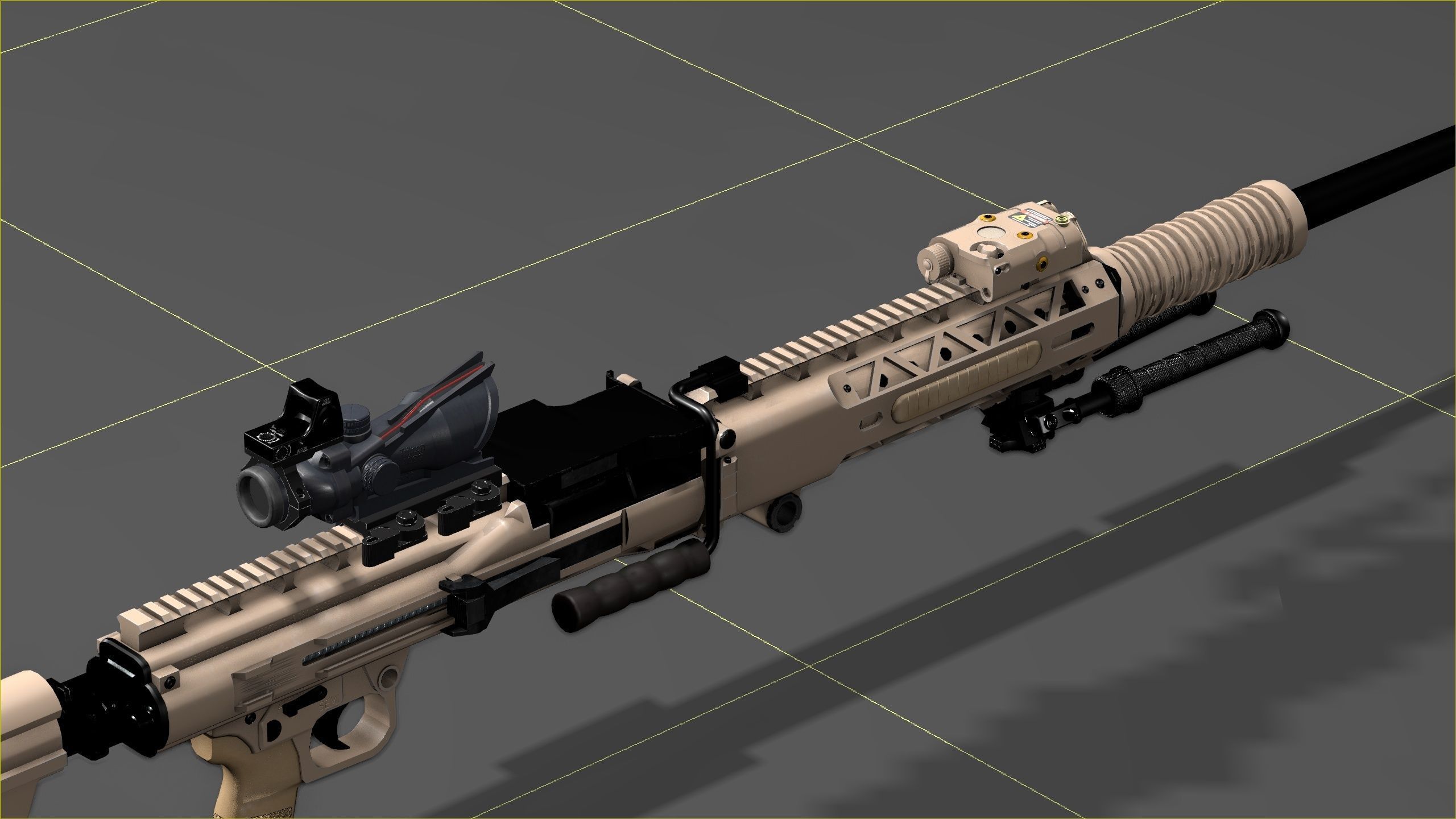 Ohio ordinance Works REAPR Low-poly 3D model_8