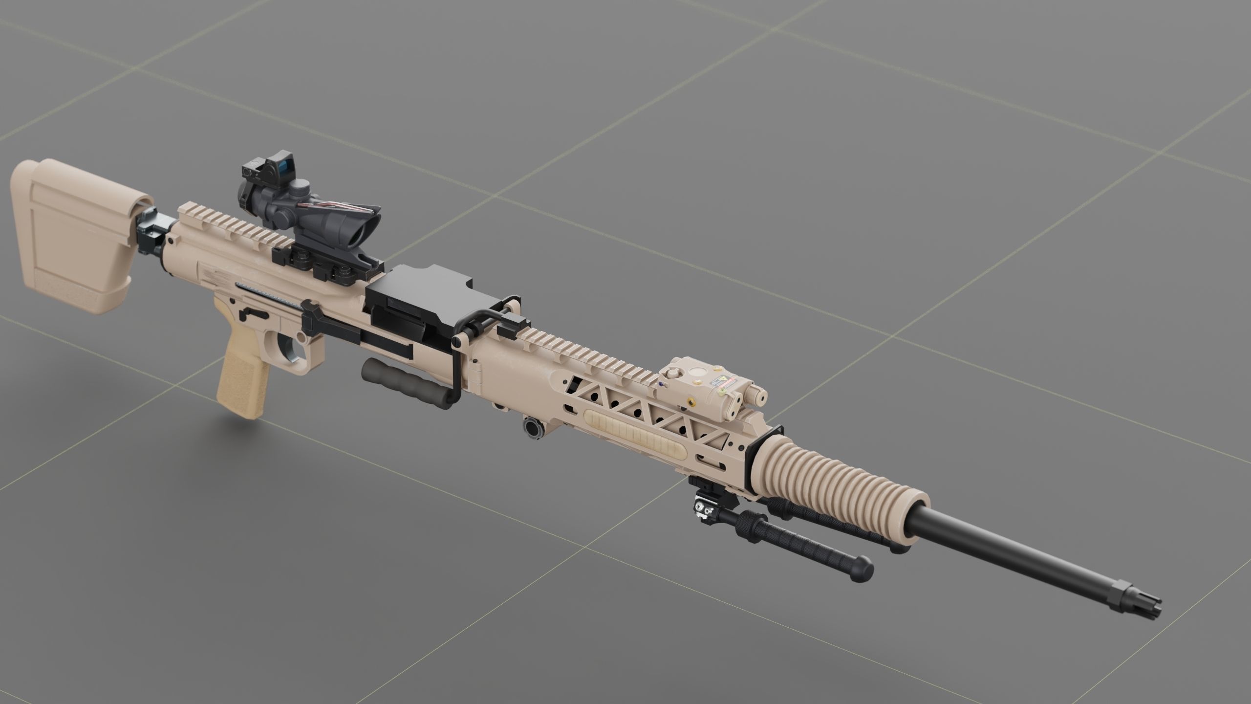 Ohio ordinance Works REAPR Low-poly 3D model_25