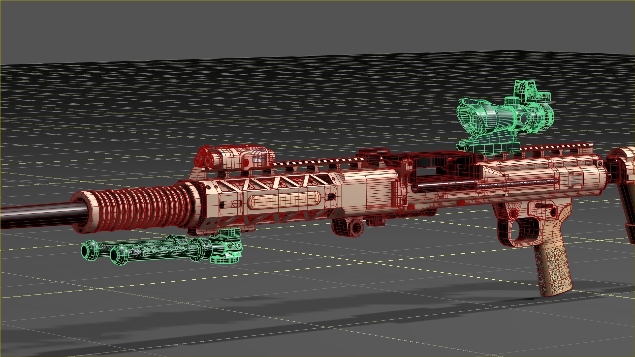 Ohio ordinance Works REAPR Low-poly 3D model_15