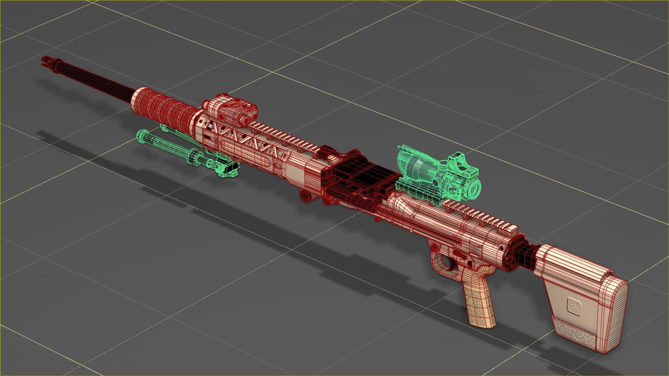 Ohio ordinance Works REAPR Low-poly 3D model_5