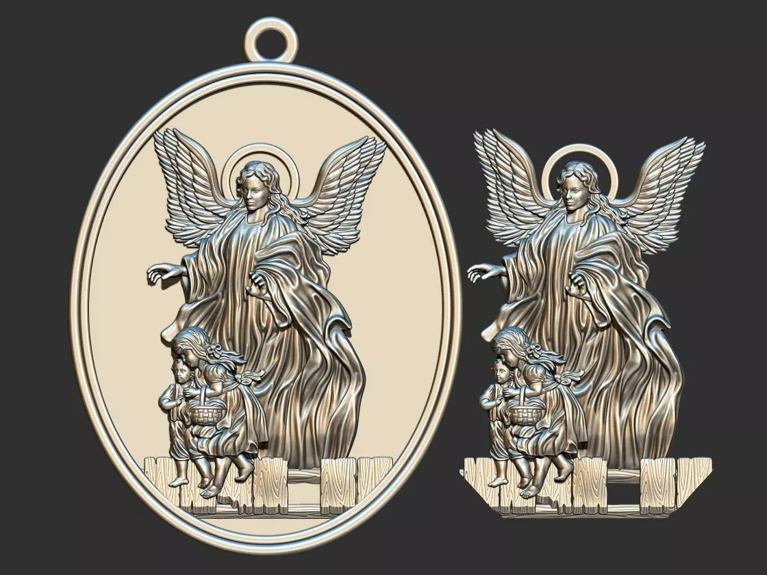 Guardian Angel Broken Bridge - Anjo da Guarda 3D print model