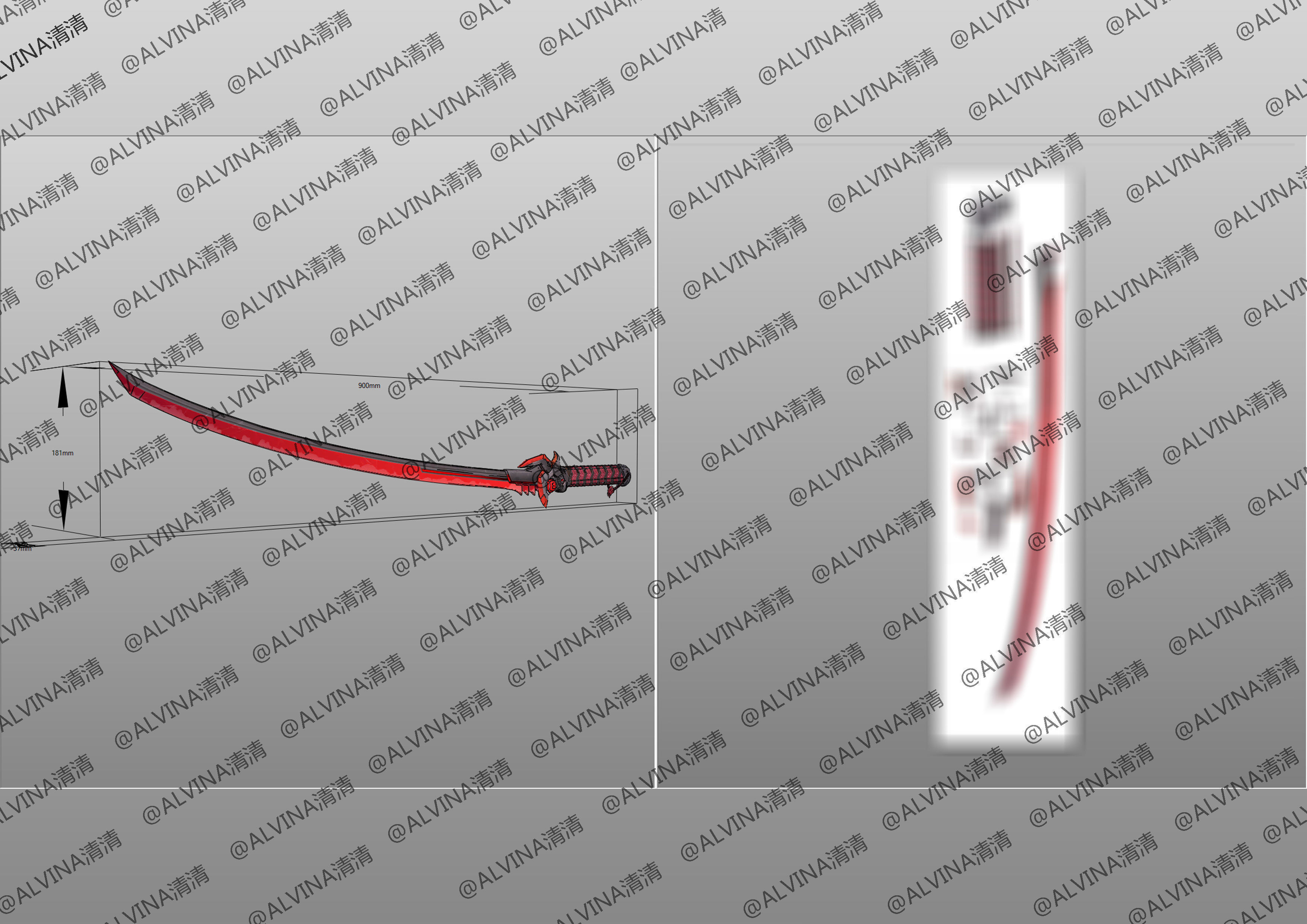 Overwatch Genji Onimusha Armor - DIY Cosplay Pepakura Foam Low-poly 3D model_23