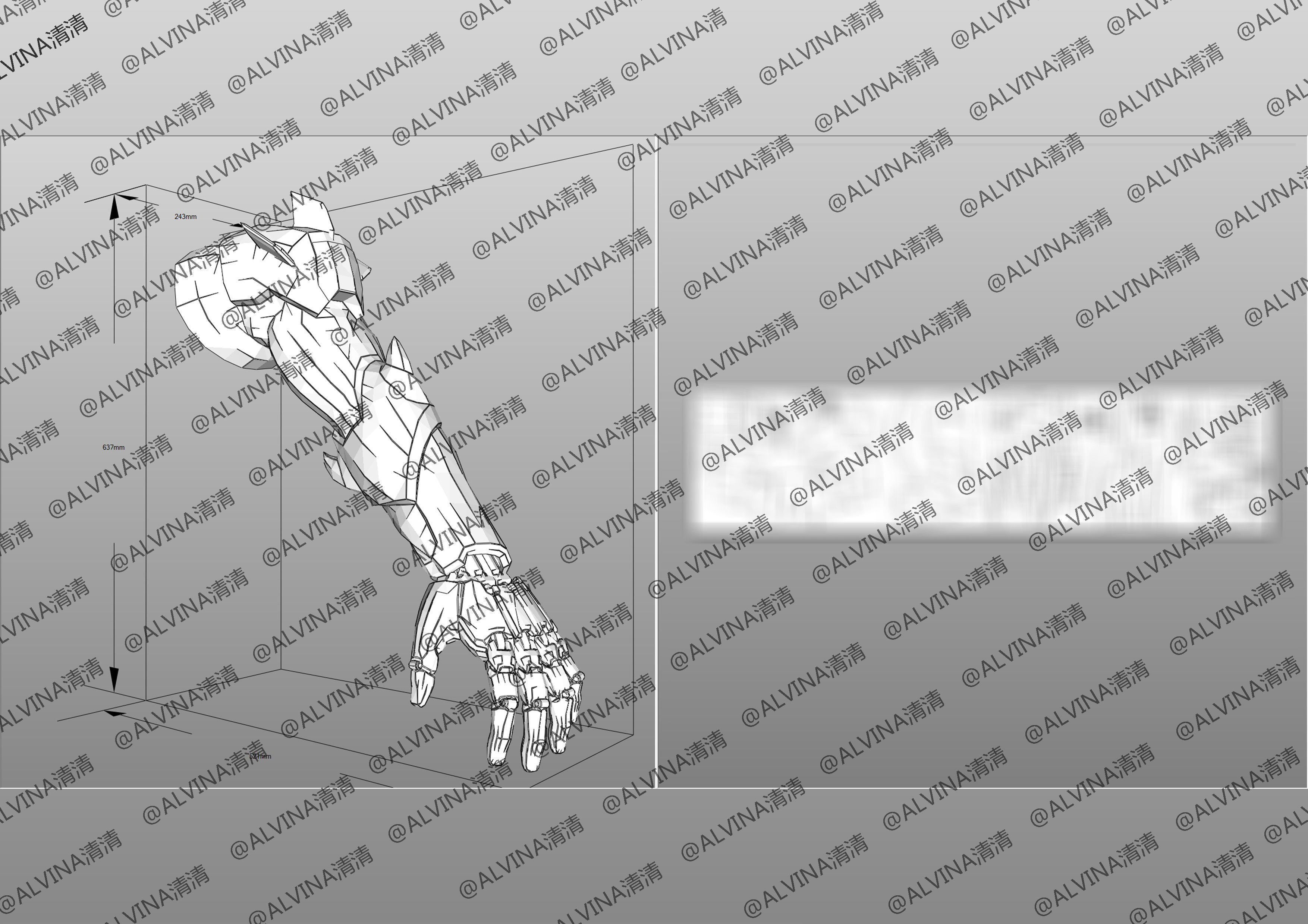 Overwatch Genji Onimusha Armor - DIY Cosplay Pepakura Foam Low-poly 3D model_20