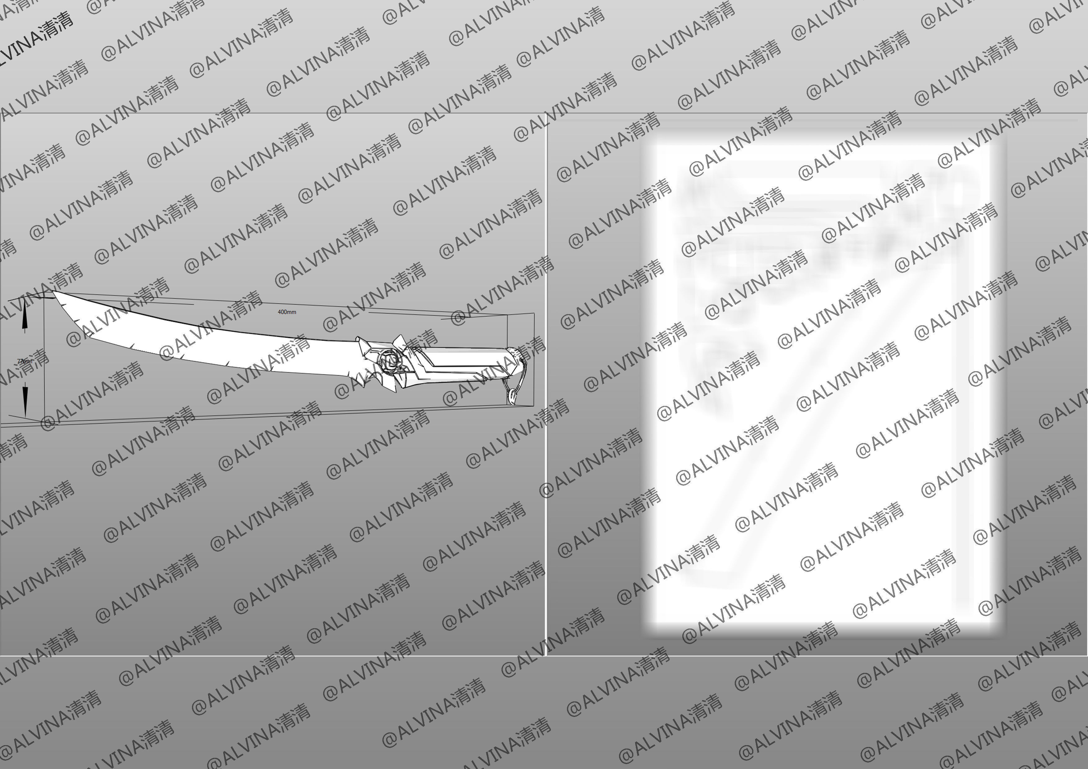 Overwatch Genji Onimusha Armor - DIY Cosplay Pepakura Foam Low-poly 3D model_28