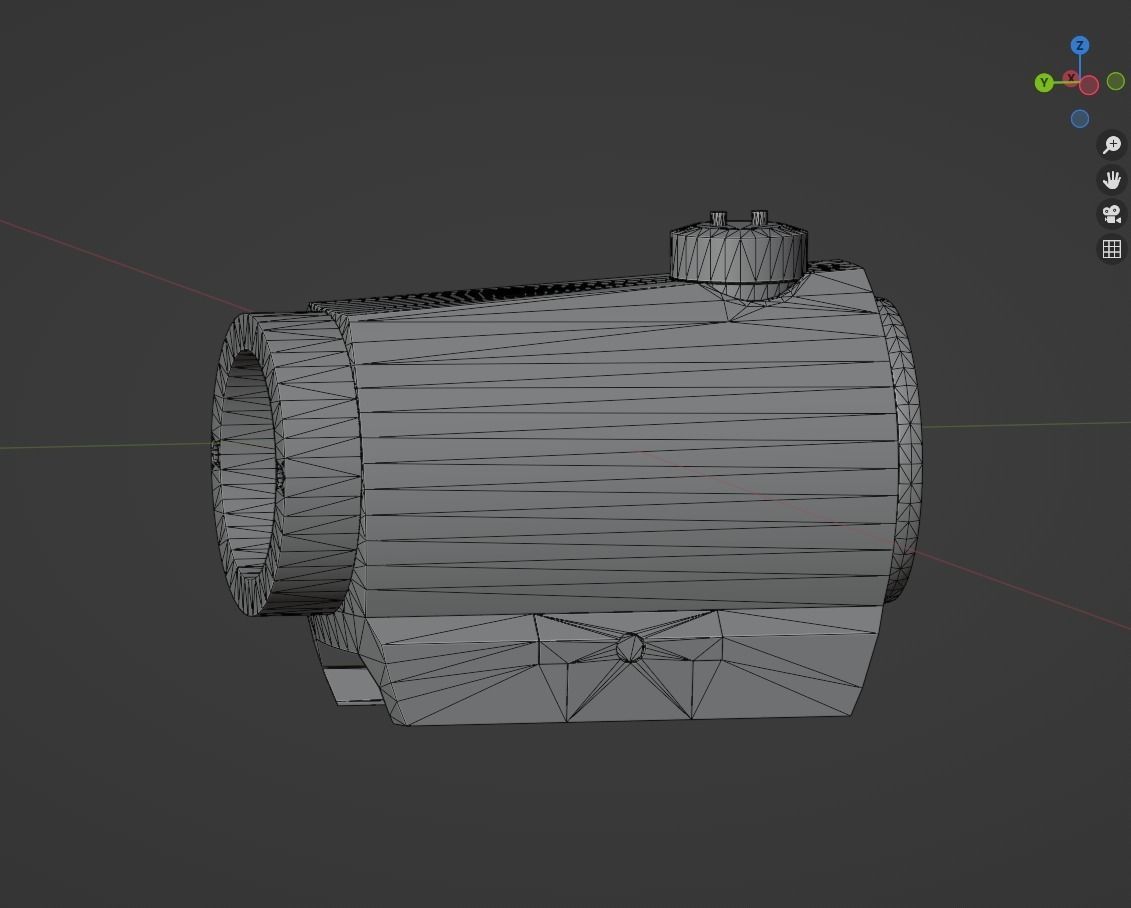 Aimpoint Micro T-1 Game-Ready PBR Low-Poly VR AR 3d model Low-poly 3D model_6