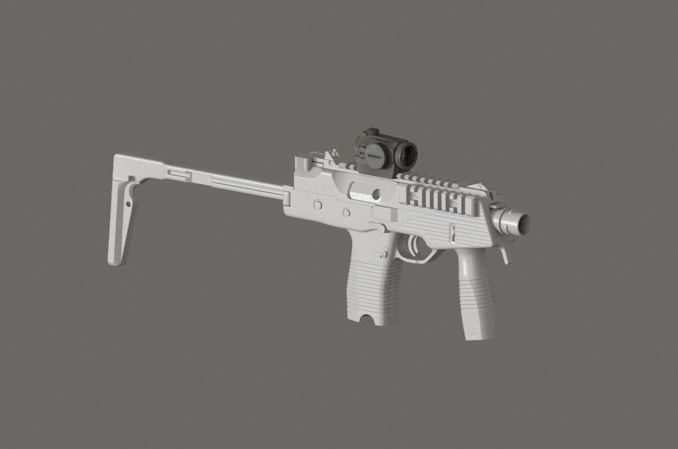 Aimpoint Micro T-1 Game-Ready PBR Low-Poly VR AR 3d model Low-poly 3D model_13