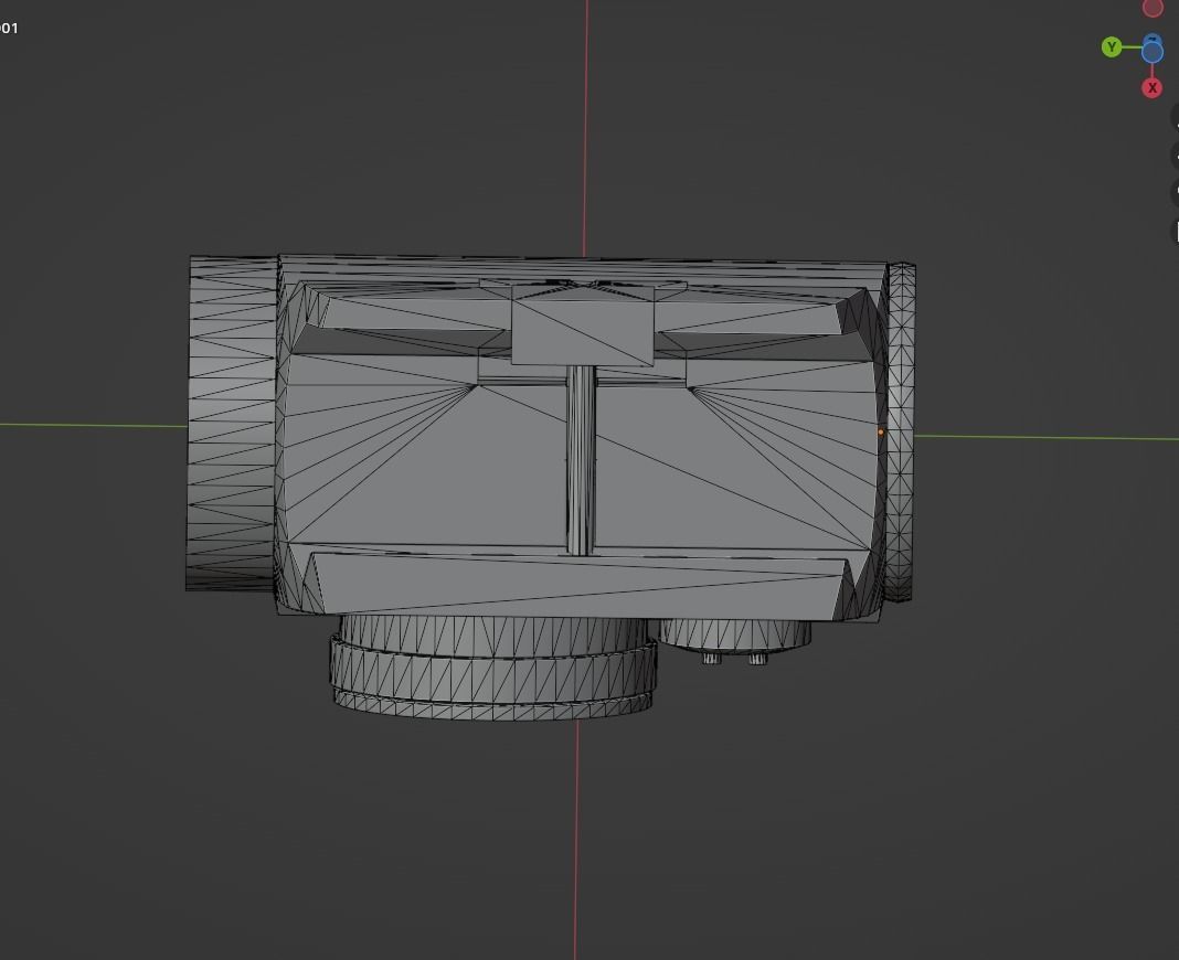 Aimpoint Micro T-1 Game-Ready PBR Low-Poly VR AR 3d model Low-poly 3D model_10