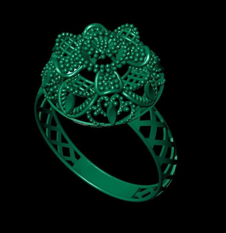 Gold Ring 32 3D print model_4