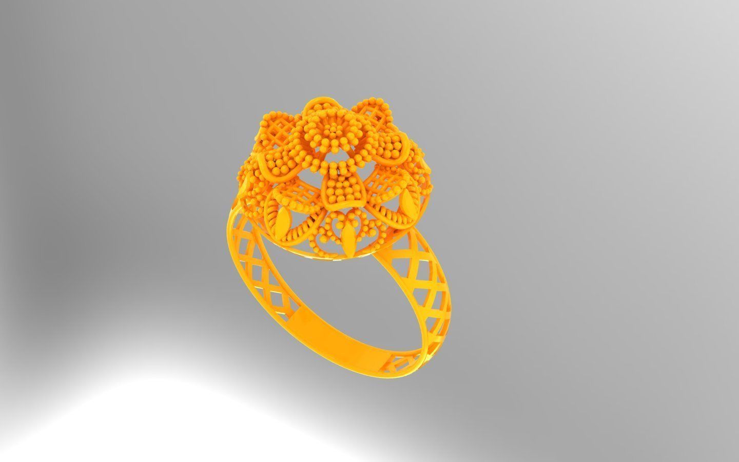 Gold Ring 32 3D print model_3