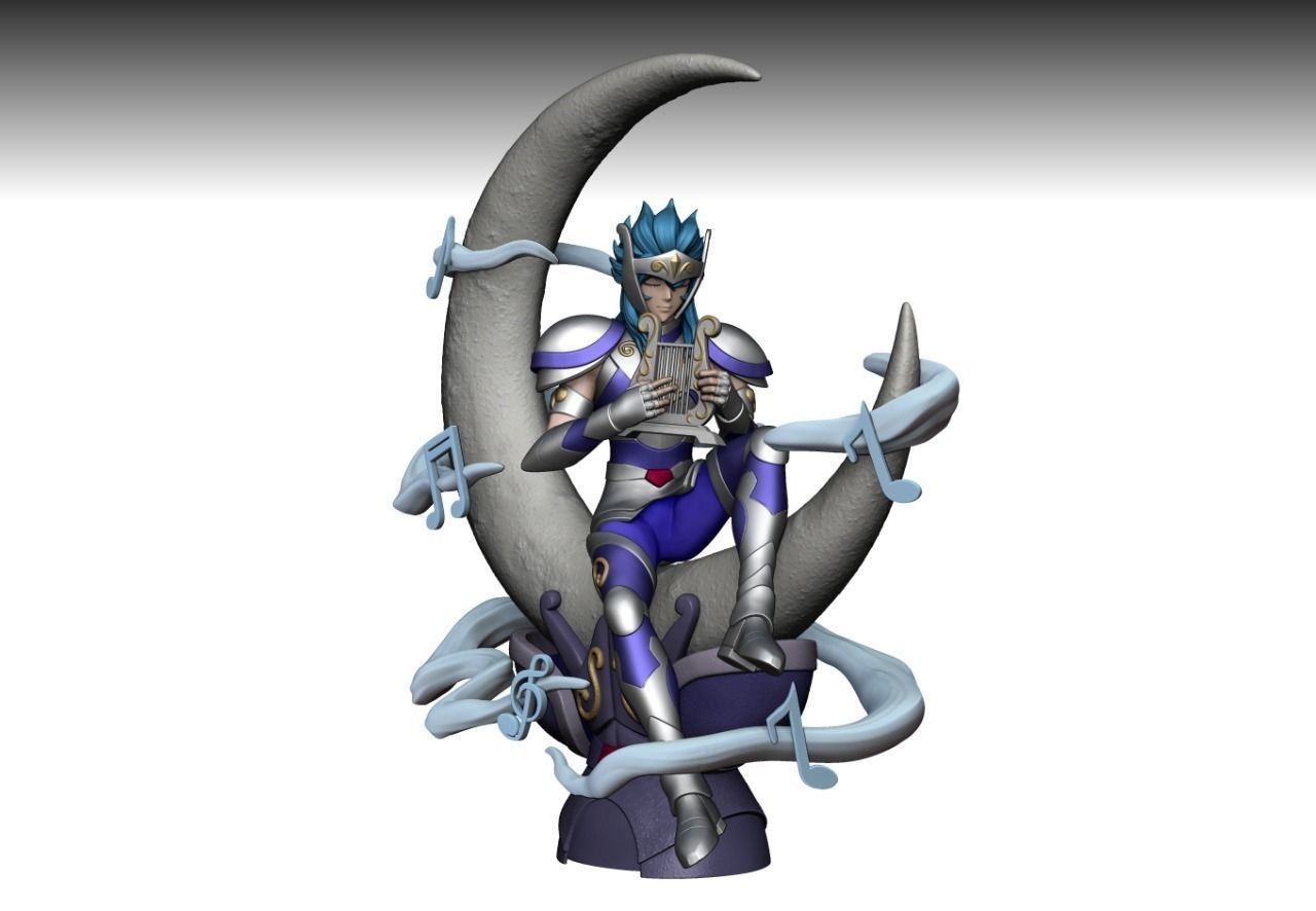 ORPHEU OF THE LYRA HOUSE - SAINT SEIYA 3D print model_1