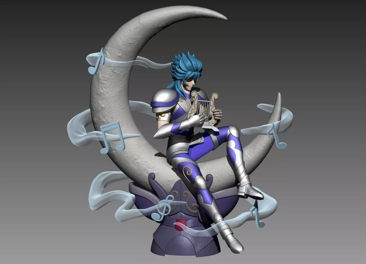 ORPHEU OF THE LYRA HOUSE - SAINT SEIYA 3D print model_0