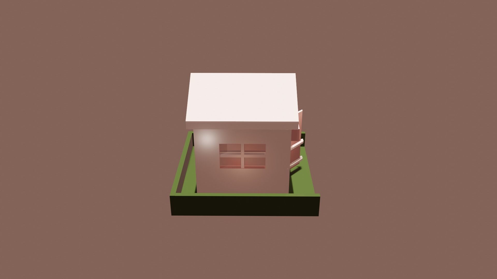 Pink house 3d model 3D model_4