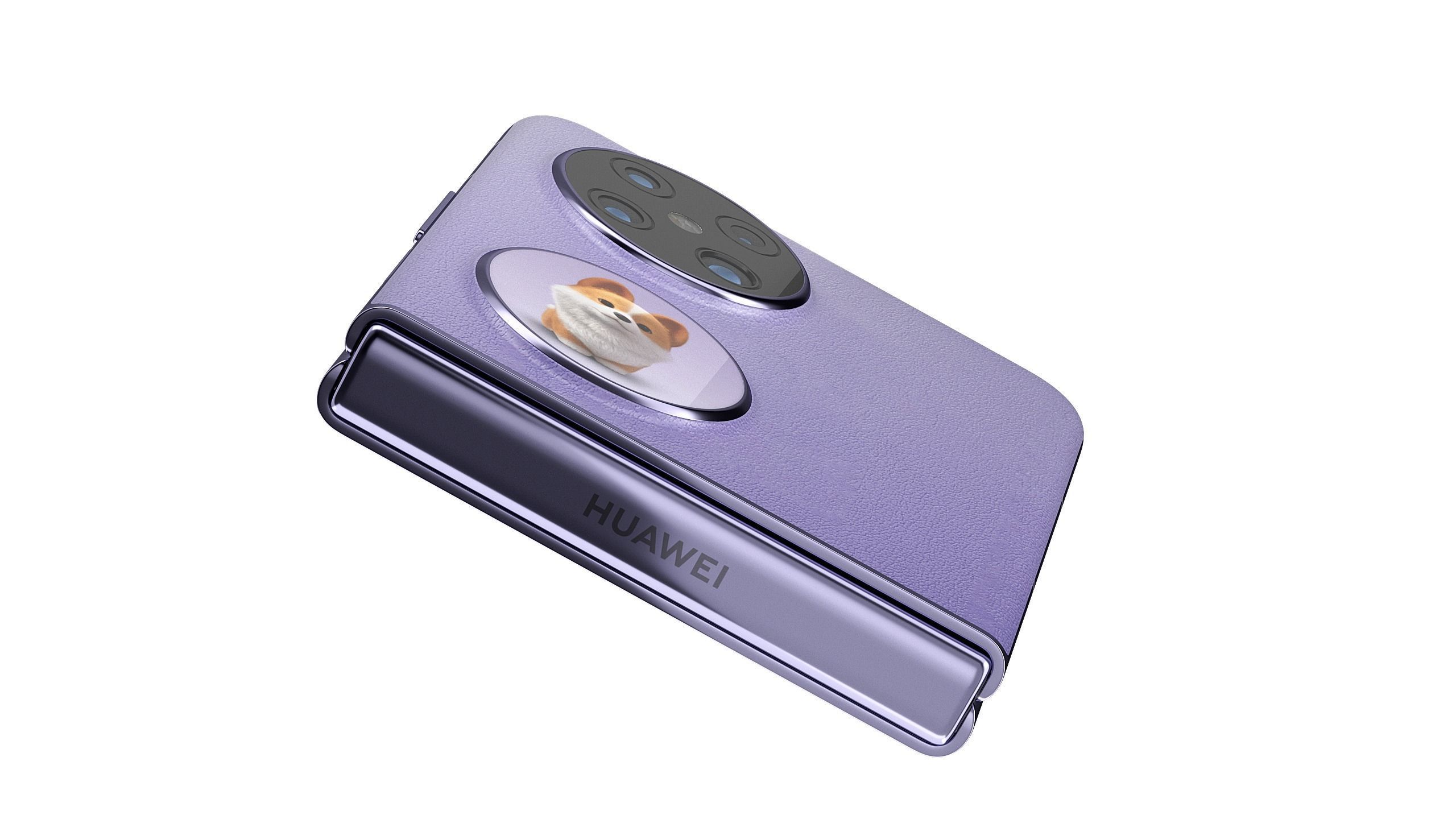 HUAWEI Pocket 2 a flagship foldable smartphone Kirin chipset 3D model_4