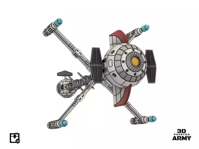 CyberLAB starship - Captain FLAM- 3D print files 