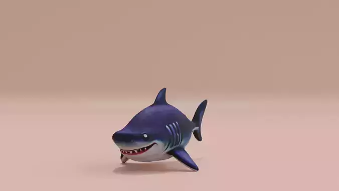 Baby Shark Fat Chibi Style Cartoon