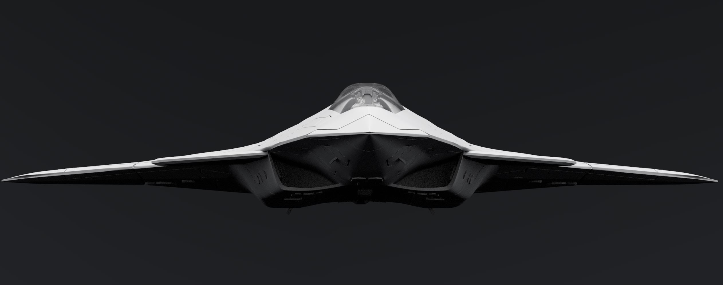 FA XX  Fighter Scale model 3D print model_6