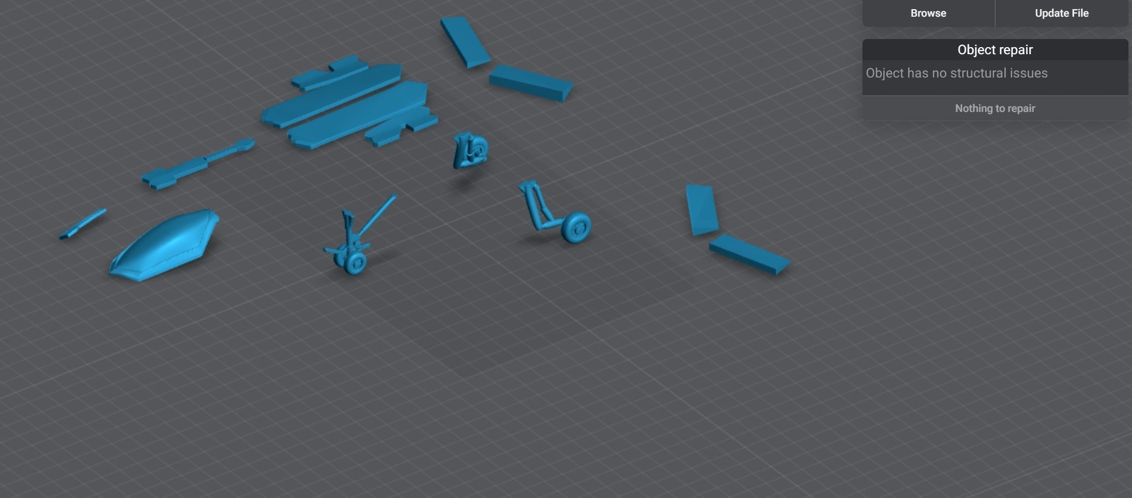 FA XX  Fighter Scale model 3D print model_8