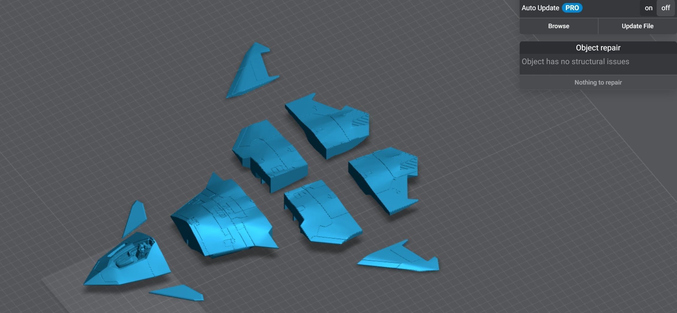 FA XX  Fighter Scale model 3D print model_9