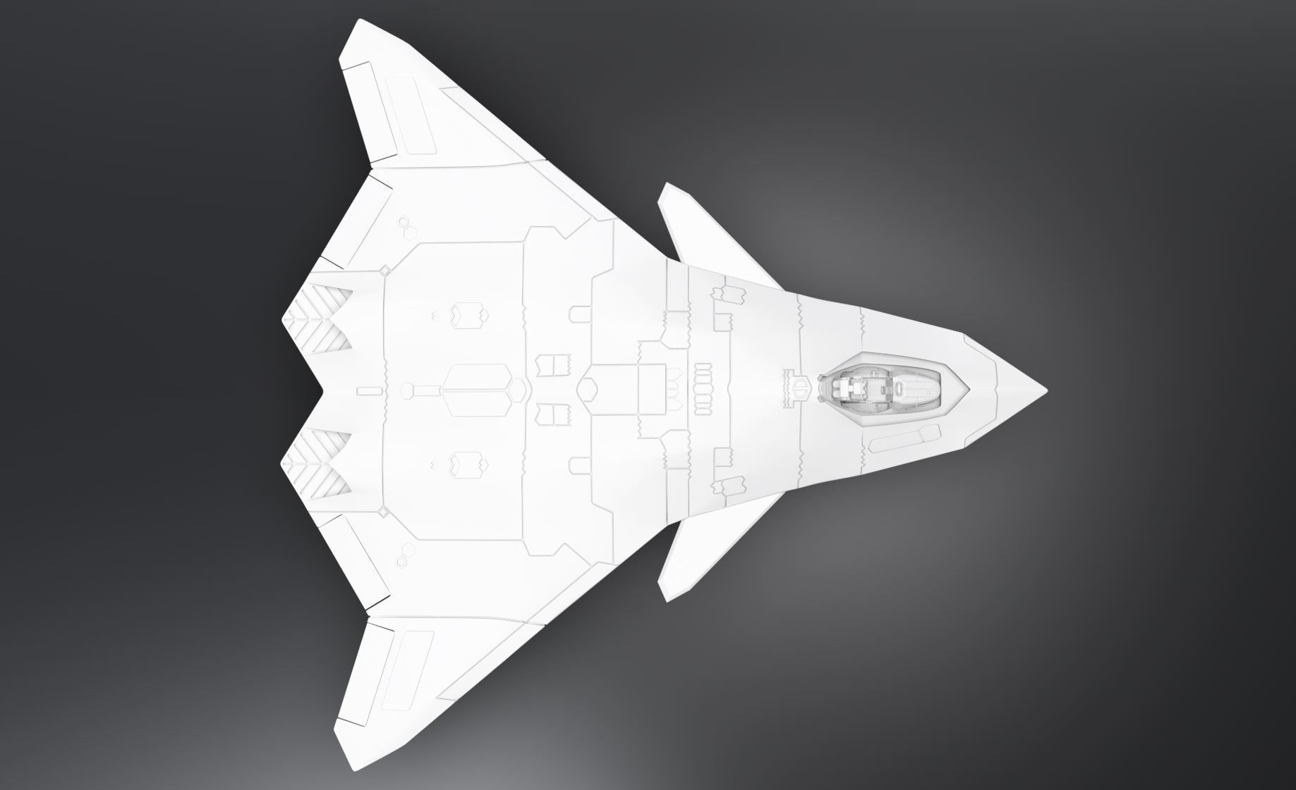 FA XX  Fighter Scale model 3D print model_3