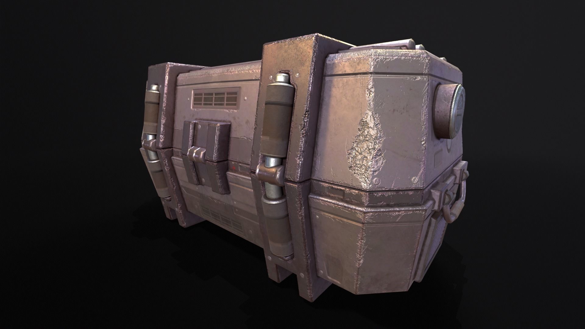 Sci-Fi Crate Low-poly 3D model_18
