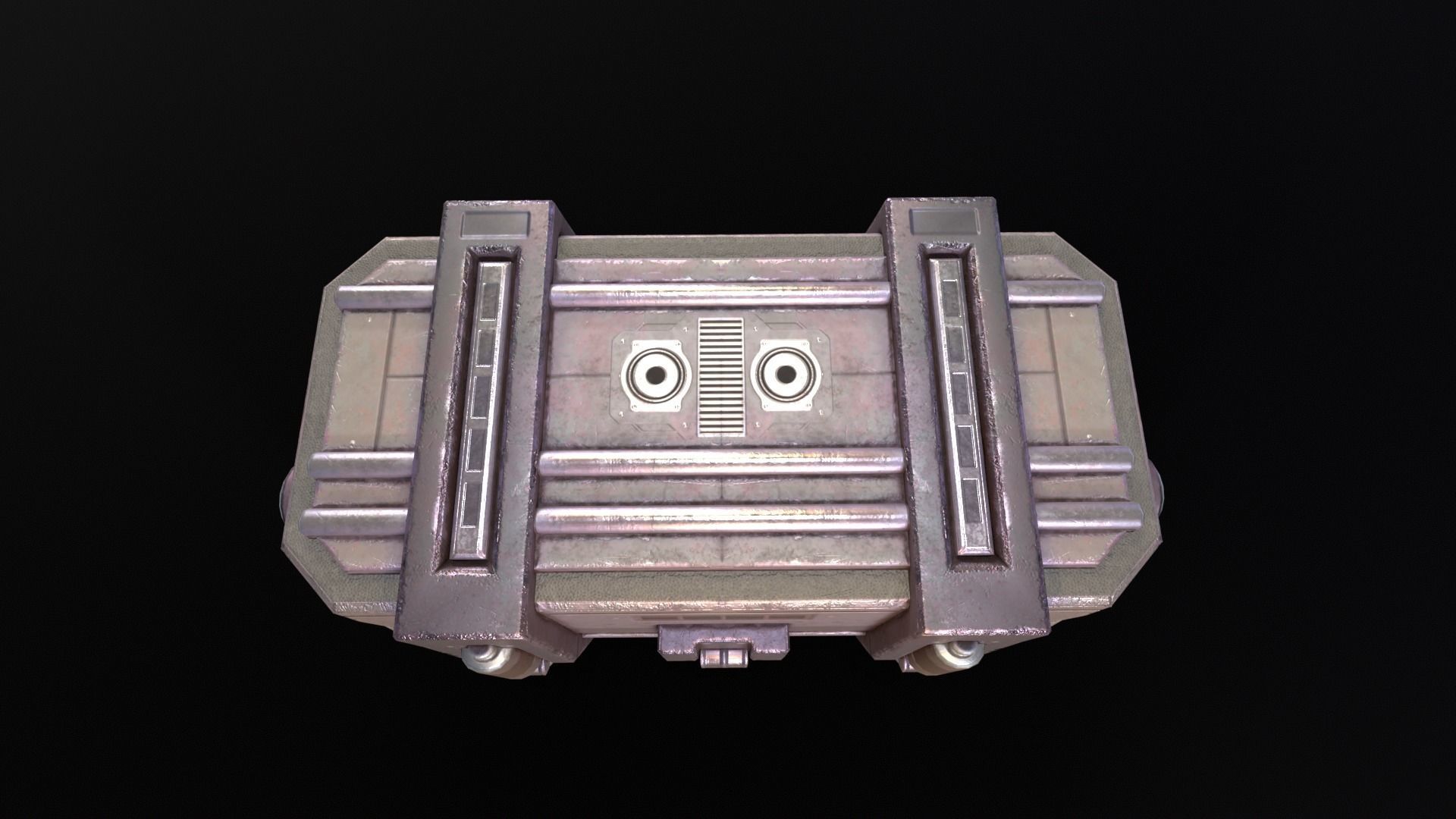 Sci-Fi Crate Low-poly 3D model_16