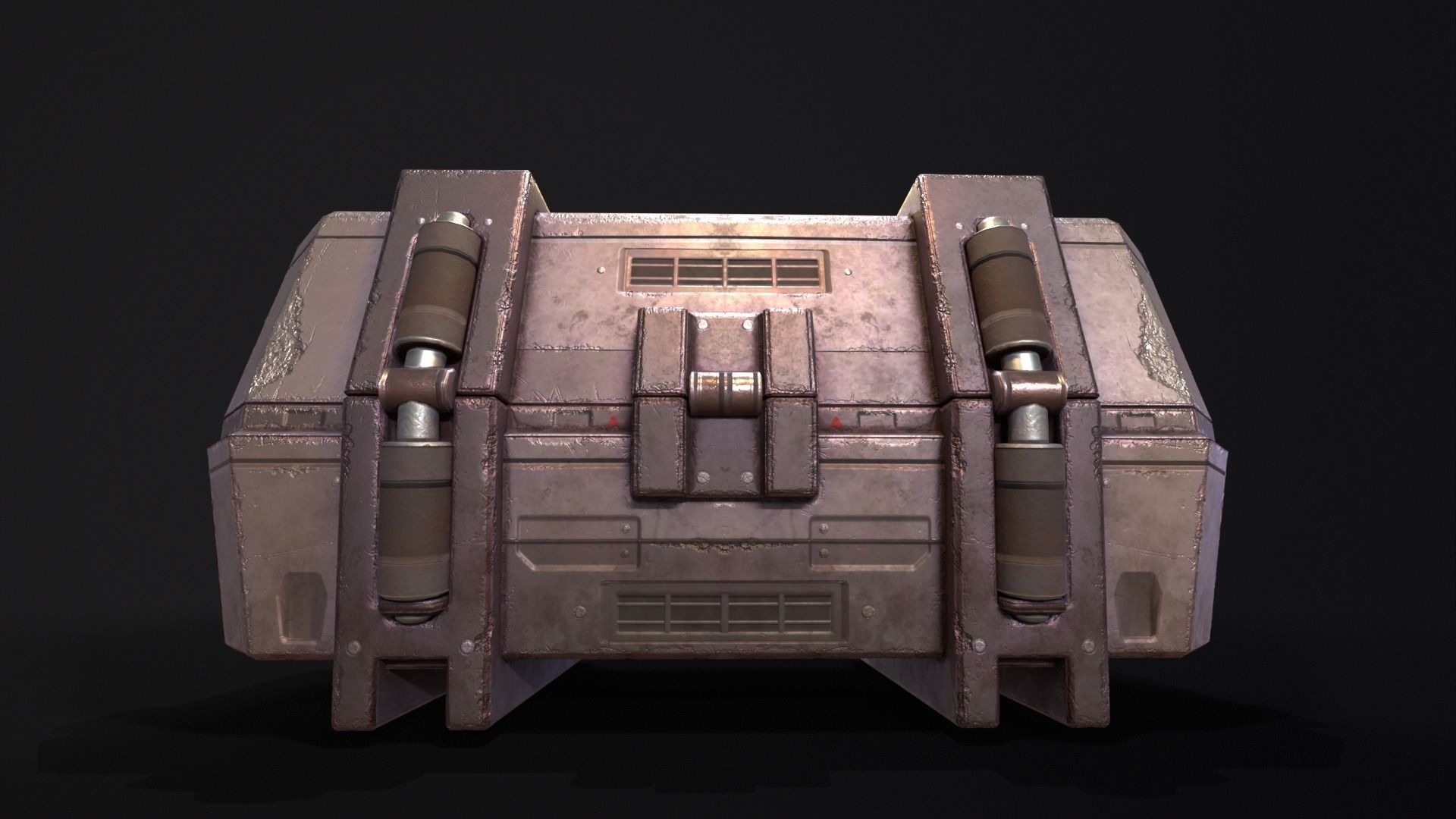 Sci-Fi Crate Low-poly 3D model_14