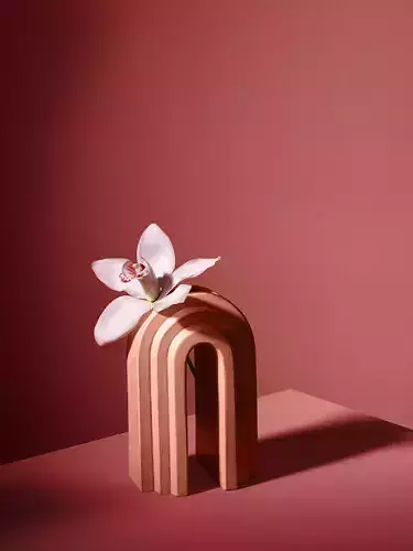 Cimbidum orchid flower 3D model