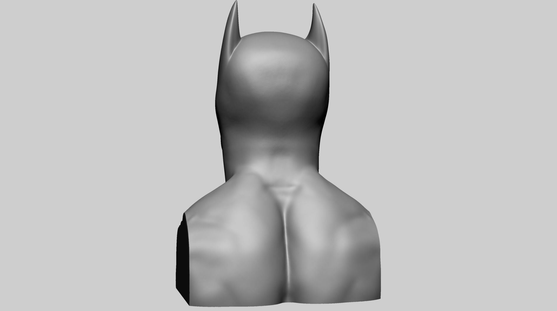 Batman Bust - Printable 3D print model_4