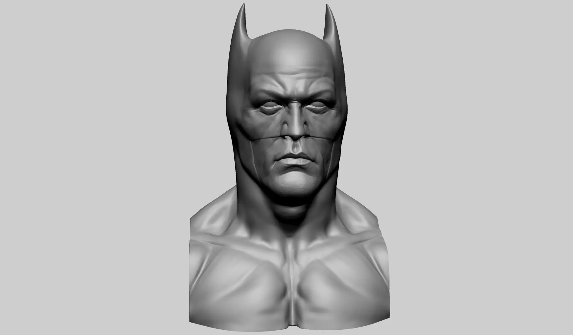 Batman Bust - Printable 3D print model_0