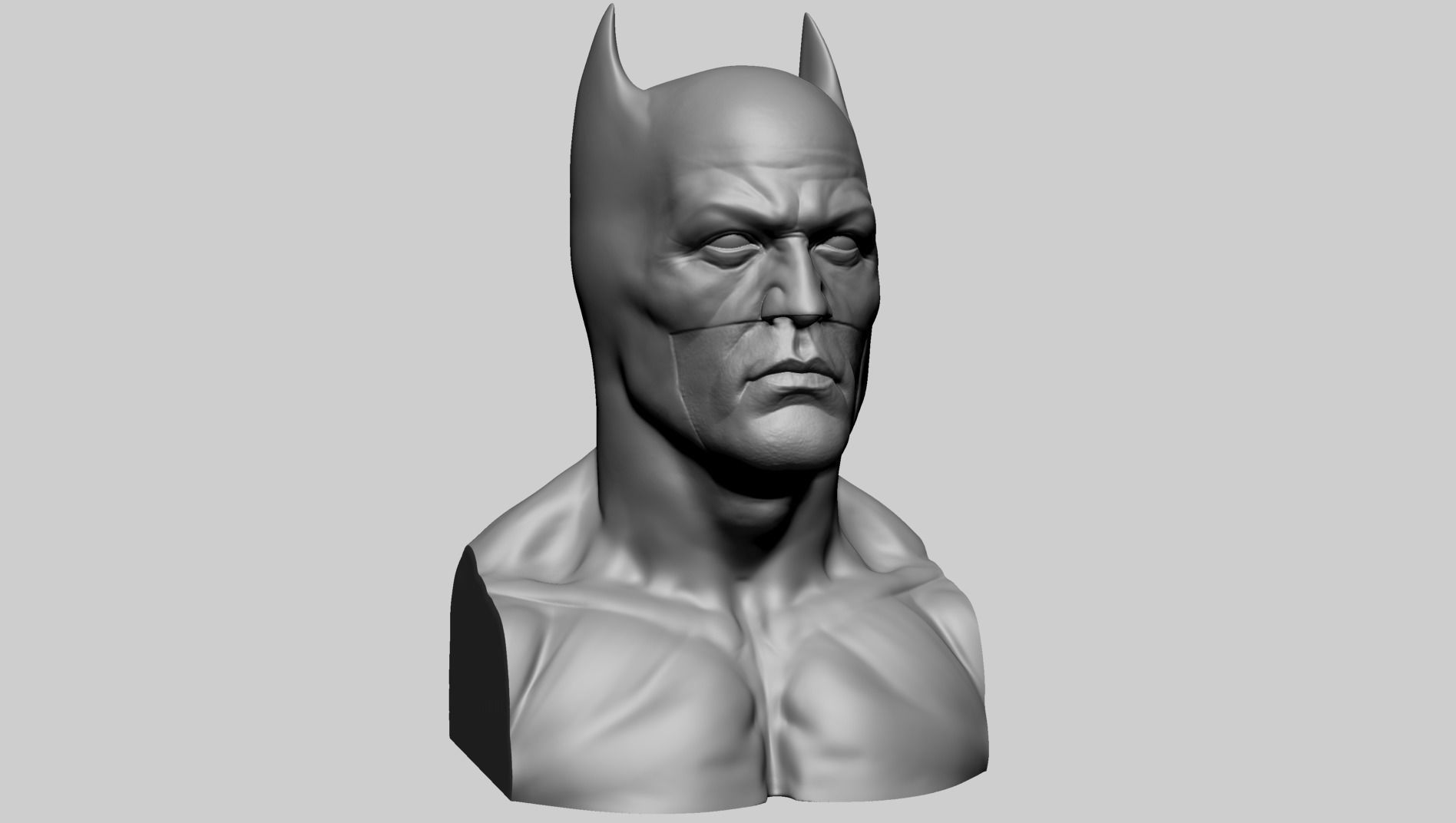 Batman Bust - Printable 3D print model_1