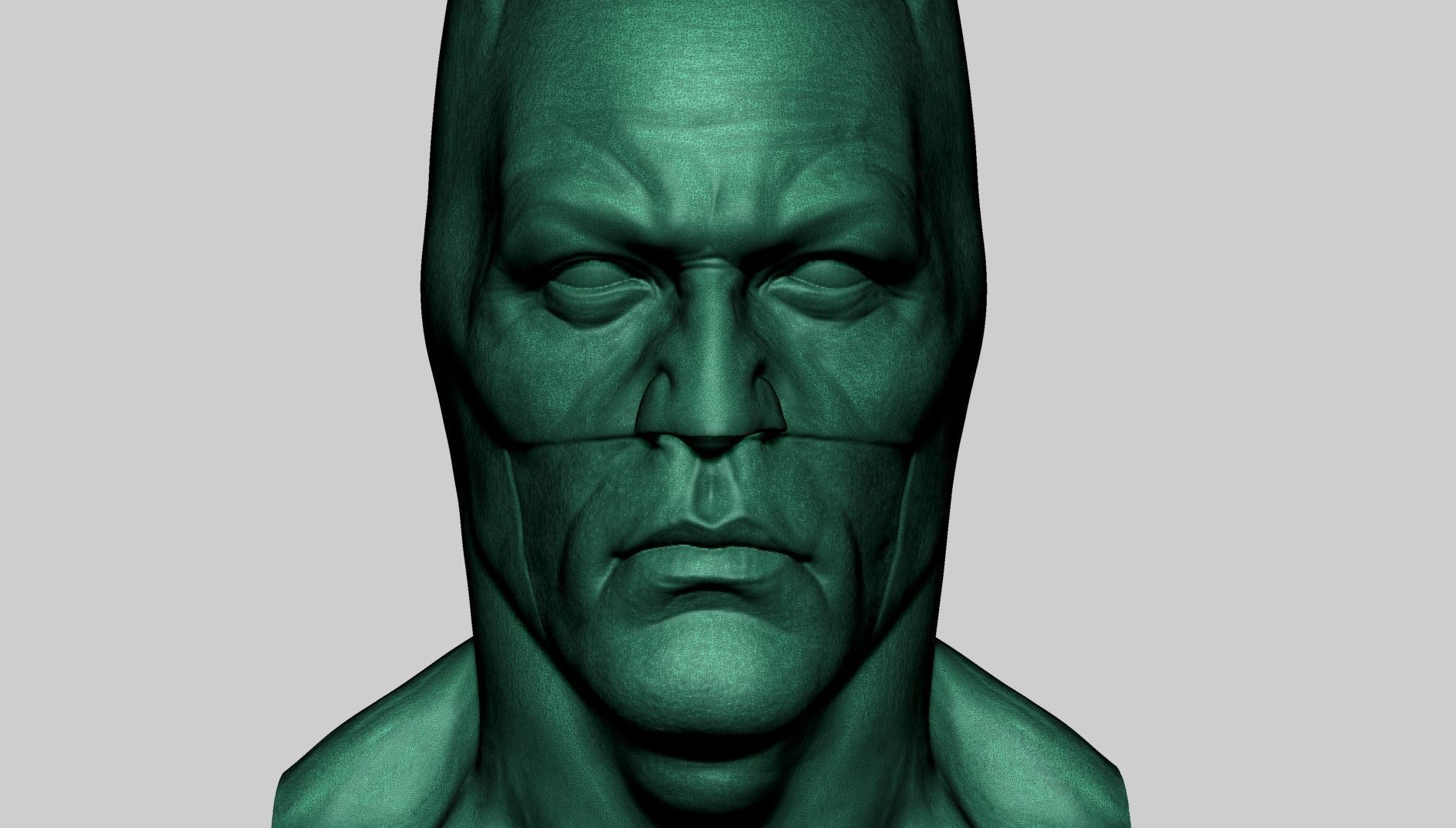 Batman Bust - Printable 3D print model_10