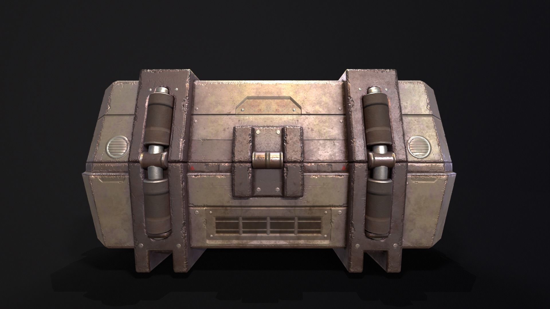Sci-Fi Crate Low-poly 3D model_14
