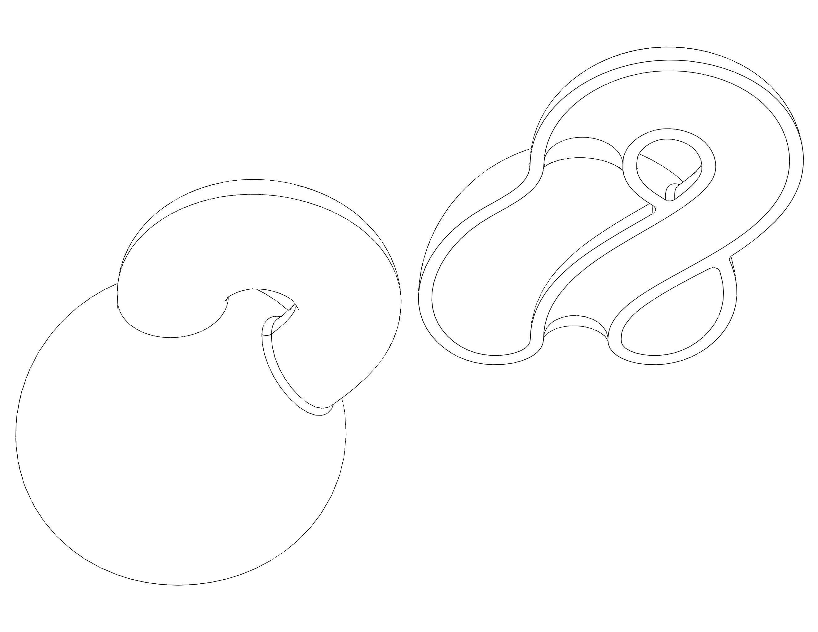 Optical illusion - Klein Bottle by MC Escher 3D model 3D printable ...