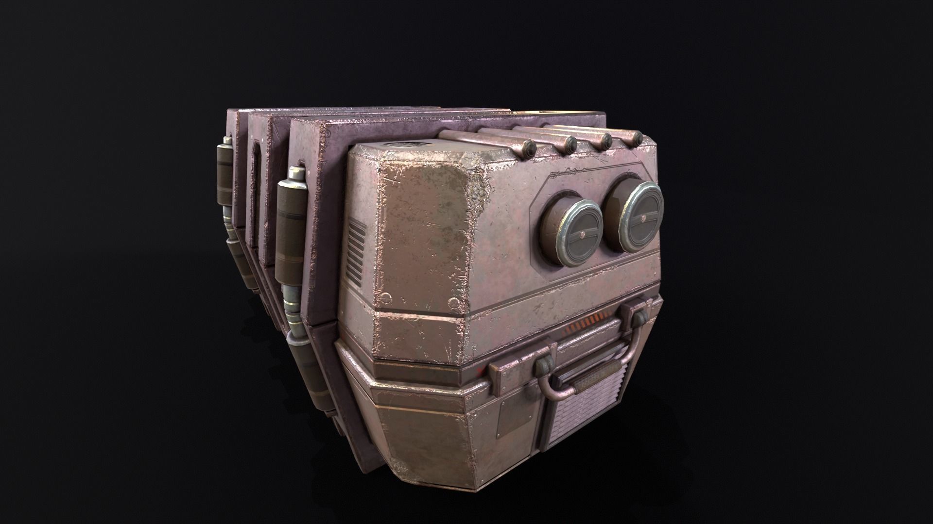 Sci-Fi Crate Low-poly 3D model_21