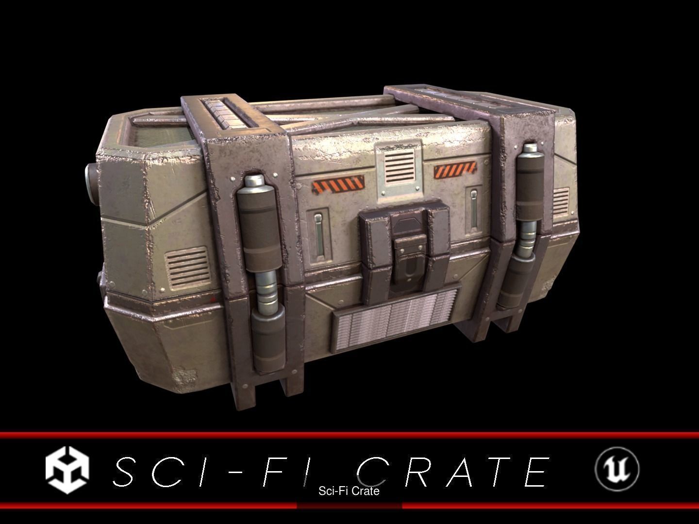 Sci-Fi Crates Pack 3D Model Collection_5