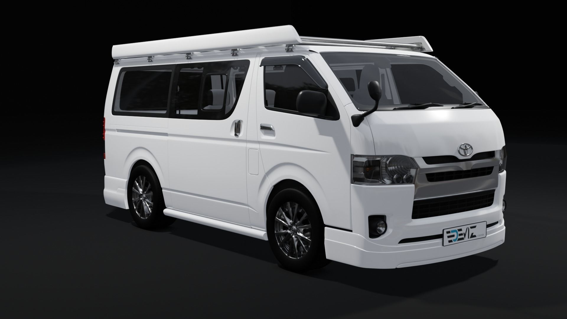 Toyota Hiace Super GL Modif 3D model_5