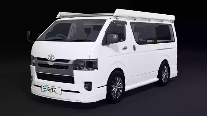 Toyota Hiace Super GL Modif 3D model