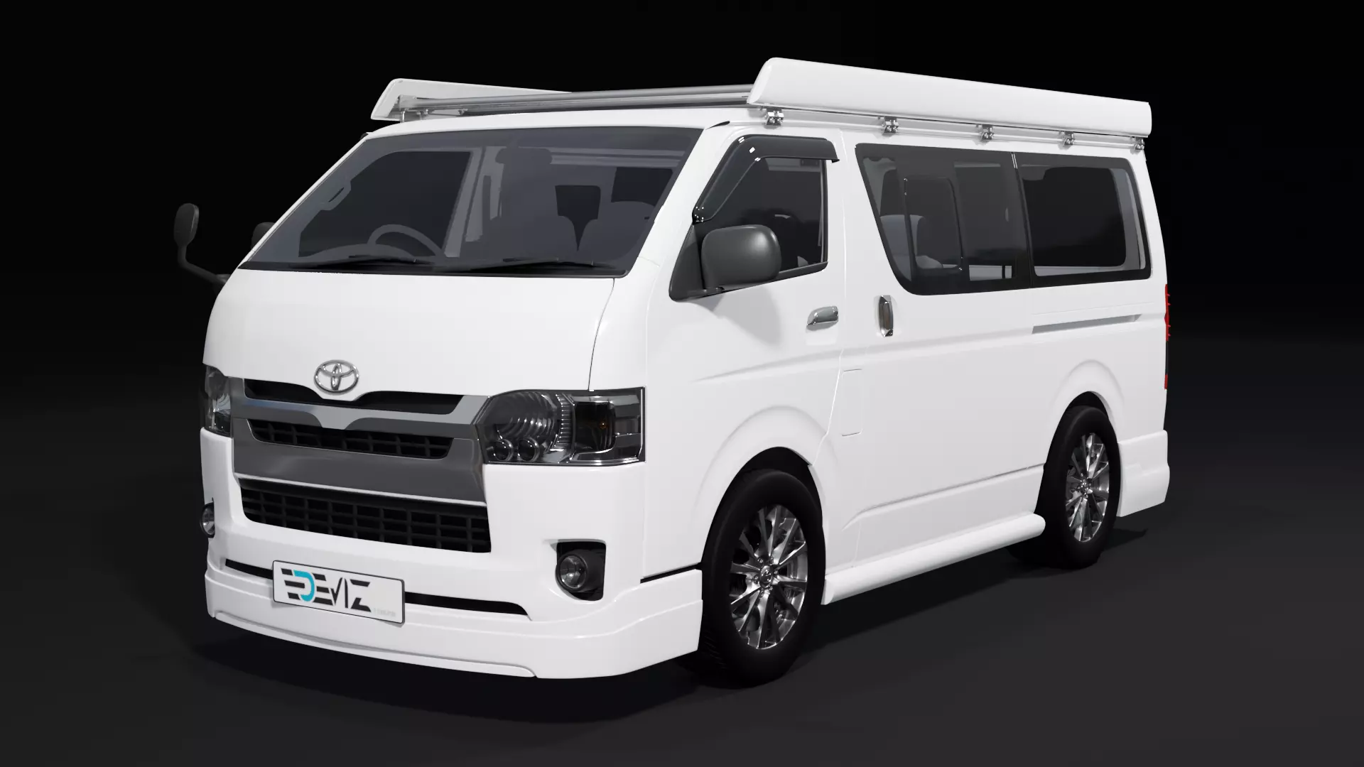 Toyota Hiace Super GL Modif 3D model_0