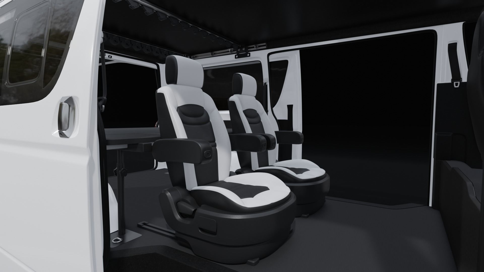 Toyota Hiace Super GL Modif 3D model_17