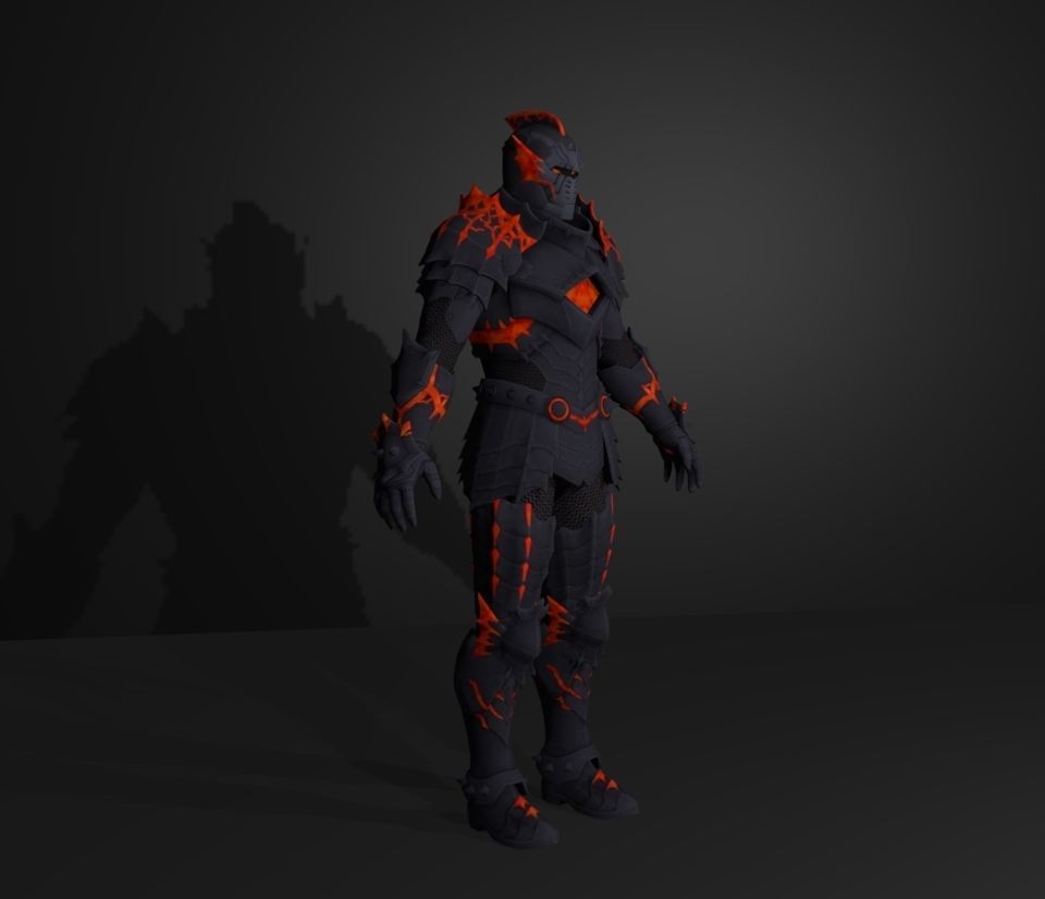 metal knight 3D model_3