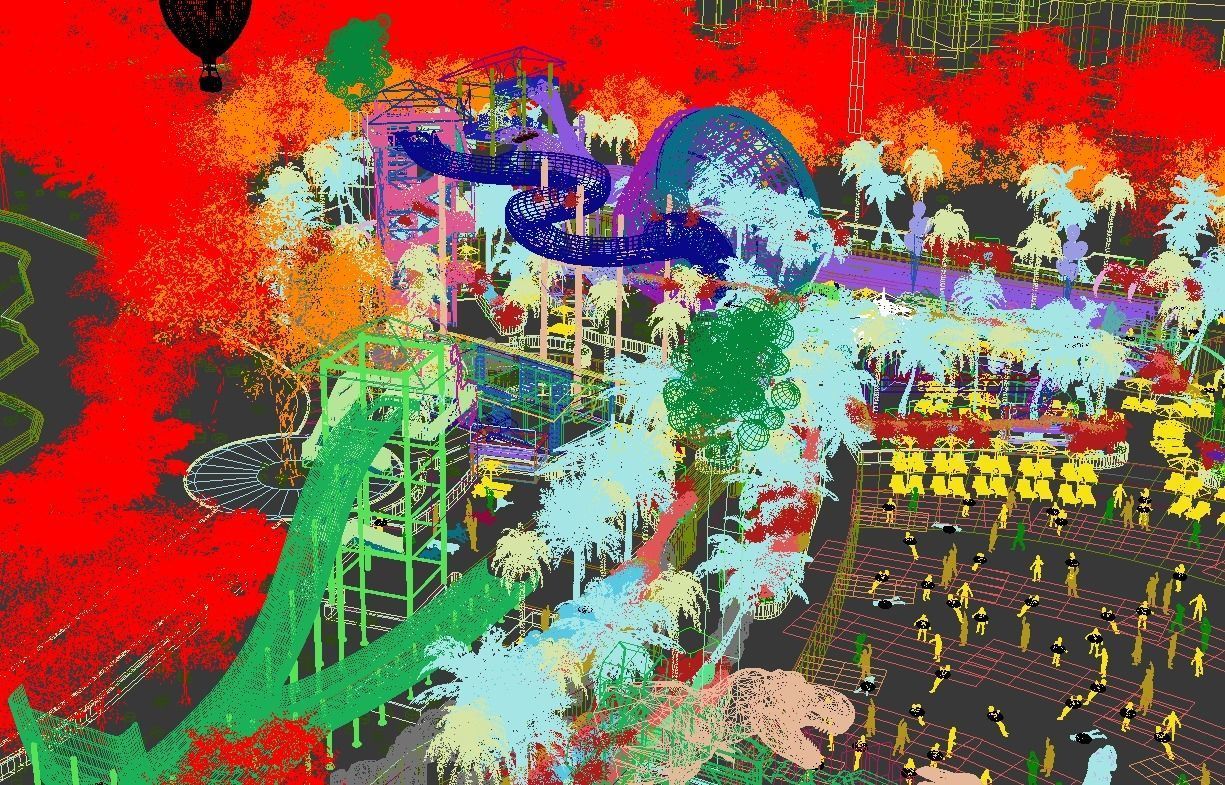 Water park 3D model_15