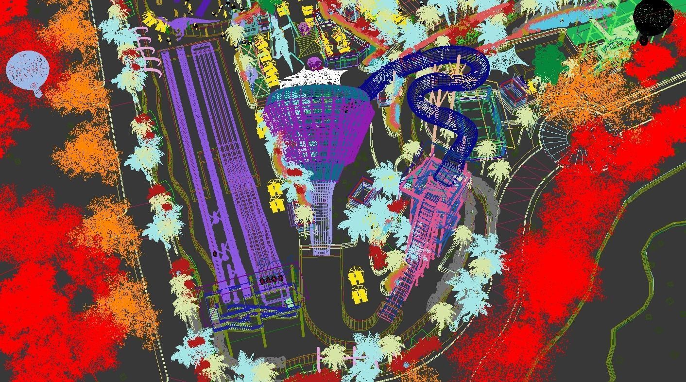 Water park 3D model_12