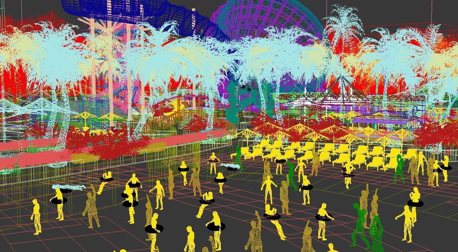 Water park 3D model_10